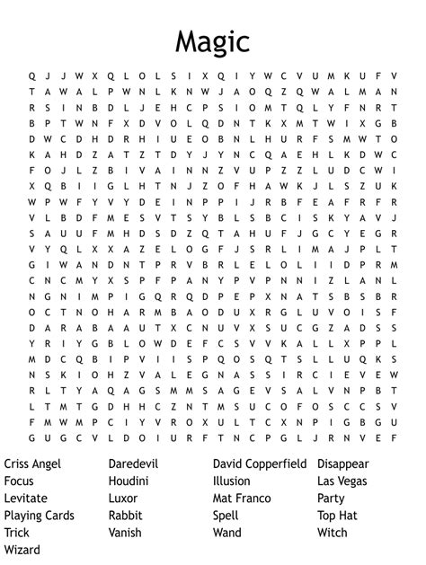 Embracing the Magic of Word Search Brain Teasers